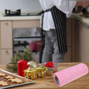 Glitter Tulle Rolls - 2 Rolls Sparkling Sequins Tulle Spool (White + Pink)