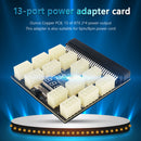 Power Board 12V 13X ATX Adapter Power Supply Breakout Board for BTC Mining