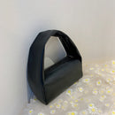 Fashion Simple Women PU Leather Clutch Bag Solid Color Ladies Cylinder Handbags