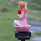Solar Flower Fairy Light Outdoor Pixie Lawn Stake Lamp Garden Decor (Pink)