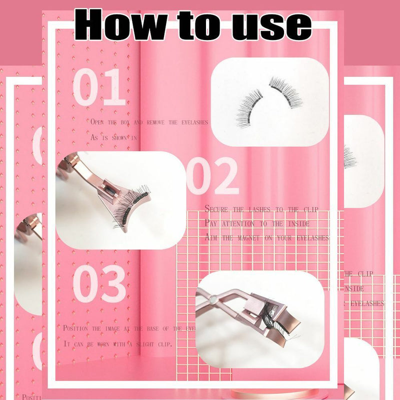 Magnetic Eyelash Curler Quantum Soft Magnetic False Eyelashes 2 Seconds to Wear