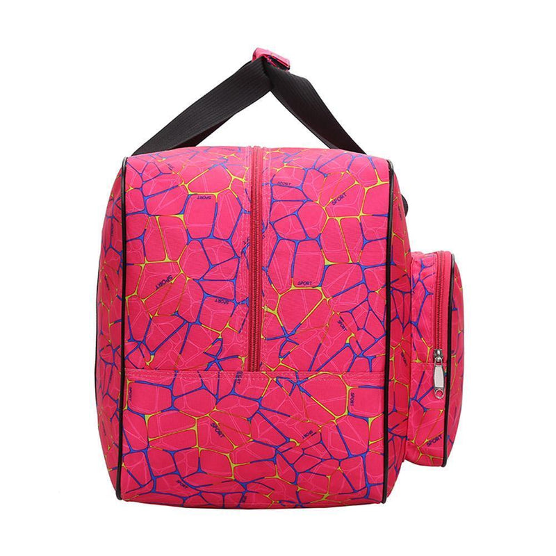 Unisex Large Capacity Travel Portable Tote Sewing Machine Bags(Rose Red)
