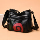Hit Color Crossbody Satchel Bags Leather Women Shoulder Messenger Handbags