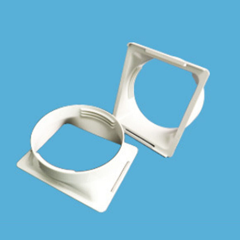 Square Portable Air Conditioner Exhaust Duct Interface Pipe Tube Connector Newly