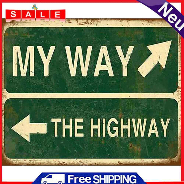 DIY Hand Painted Paint By Numbers Oil Canvas Picture Warning Sign Kit Ornaments