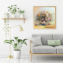 5D DIY Full Round Drill Diamond Painting Flower Bouquet Cross Stitch Embroi