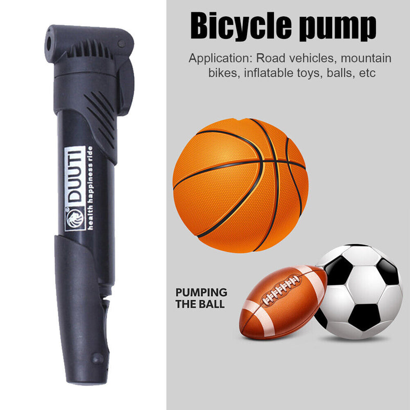 DUUTI Cycling Air Tube Pump MTB Bike Basketball Ball Tire Inflator (Black) Newly