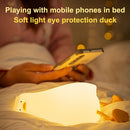 LED Night Light - Lying Duck Bedside Nursery Touch Lamp for Kids (Yellow)