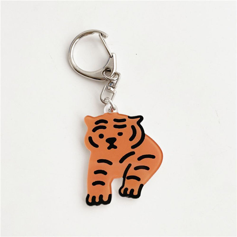 Tiger Year Creative Bag Hanging Pendant Key Chain Charm Keyring Tiger Keychain