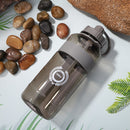 Portable Women Summer Gym Water Bottle Straw Large Capacity (Grey 2000ml)