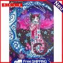 5D DIY Partial Special Shaped Drill Diamond Painting Moon Cat Handmade Art Gift