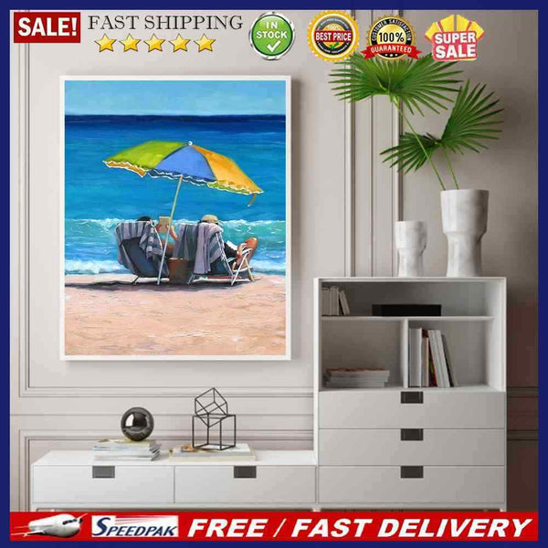 Beach Lounger Oil Paint By Numbers Kit DIY Home Decoration Gift Wall Art Picture