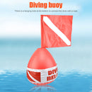 PVC Floating Buoy with Dive Flag Scuba Diving Flag Surface Marker Buoy Sign