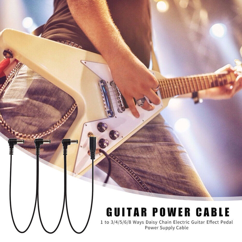 1 to 3/4/5/6/8 Ways Daisy Chain Electric Guitar Effect Pedal Power Supply C