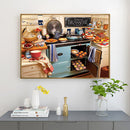 Diamond Embroidery Mosaic Round Diamond Painting Kitchen Cross Stitch Wall Art