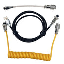 Mechanical Keyboard Coiled Cable RGB Type C USB Aviator Connector (Yellow)