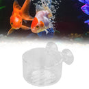 Fish Tank Acrylic Red Worm Cup Aquarium Suction Cup Hanging Floating Container