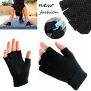slip Warm Gloves Half Finger Mitten Fingerless Stretch Gloves Winter Thermal