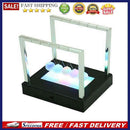 Newton Cradle Office Decor Pendulum Steel Balance Ball Black Base Switch Control