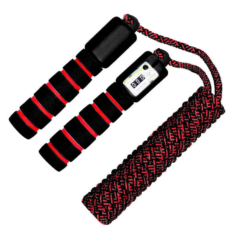 Children Skipping Rope with Counter Jumping Ropes Sports Equipment (Black) Newly