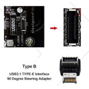USB 3.1 Type-E 90 Degree Converter Motherboard Type-C Header Adapter with Shell