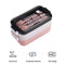 Lunch Bento Box Microwave Heating Split Double Layer Food Storage (Pink) Newly