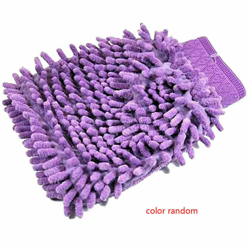 Super Mitt Microfiber Car Window Washing Cleaner Cloth Gloves J5O1 Duster X9Y0