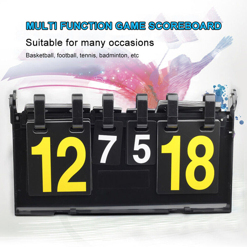 4-Digit Score Board Basketball Football Volleyball Table Tennis Scoreboard Newly