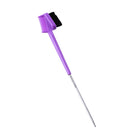 Double Sided Hair Edge Brushes Comb Pin Tail Hair Styling Tool (Purple)