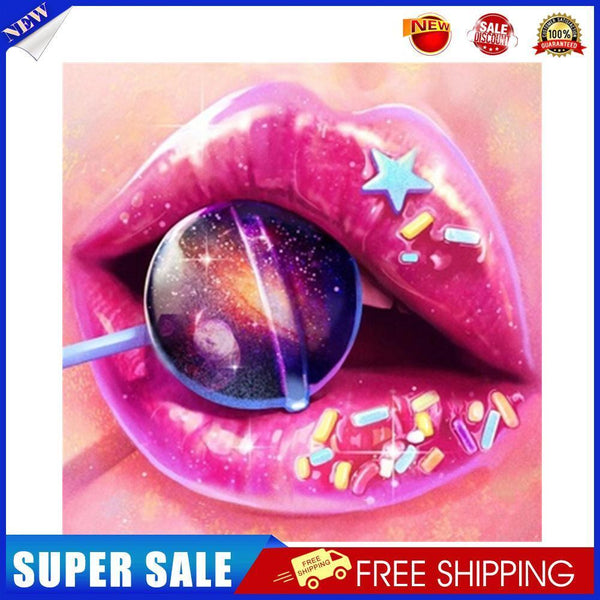 5D DIY Diamond Painting Kits Lip Art Full Round Drill Wall Decor Art Crafts