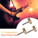 3pcs Guitar Compensated Bridge Saddles Parts Equipment for Tele TL Guitar