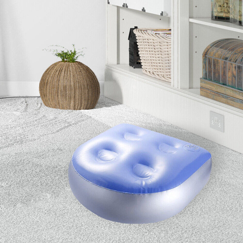 Hot Tub Bath Spa Booster Seat Mat Pad Inflatable Chair Cushion with Suction Cup