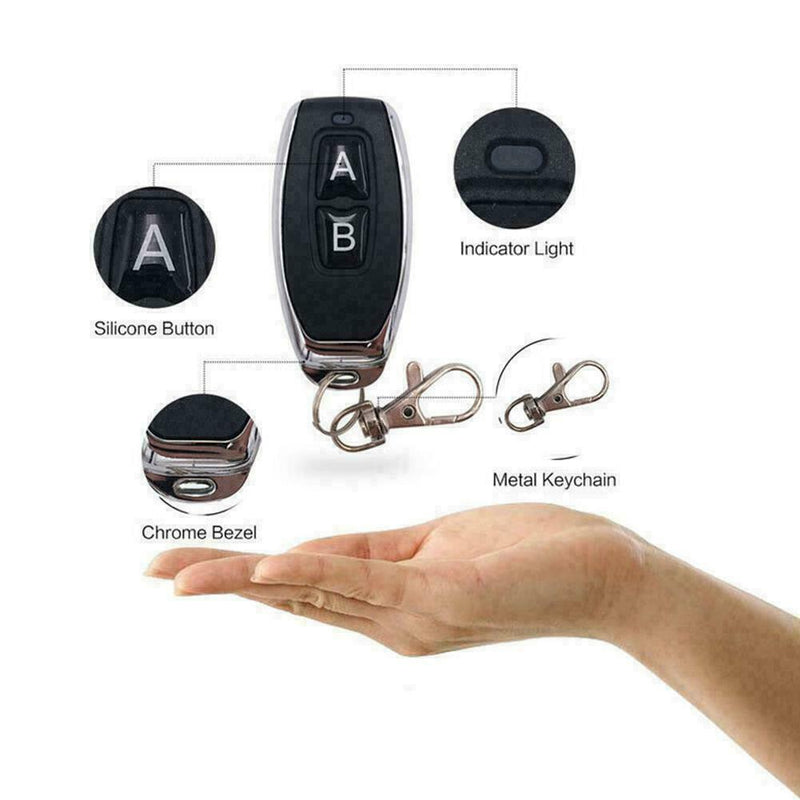 Wireless 433mhz RemoteControl Switch AC 220V 10A 2ch Transmitter W2E6 Relay O2I9