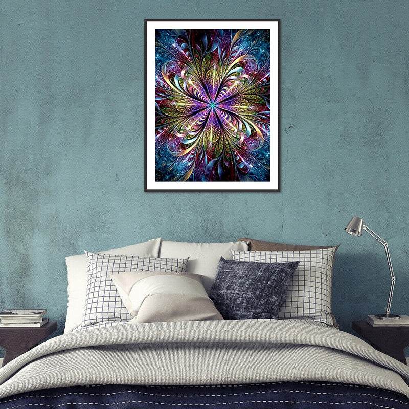 5D DIY Diamond Painting Fractal Art Full Round Drill Mosaic Rhinestone Pictur