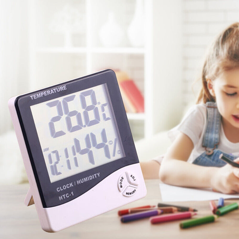 Digital Thermometer Hygrometer Home LCD Large Screen Electronic Thermometer