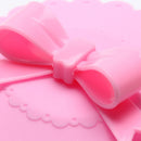 Bowknot Dustproof Reusable Cup Silicone Lid Cup Cover Seal Cover (Pink)