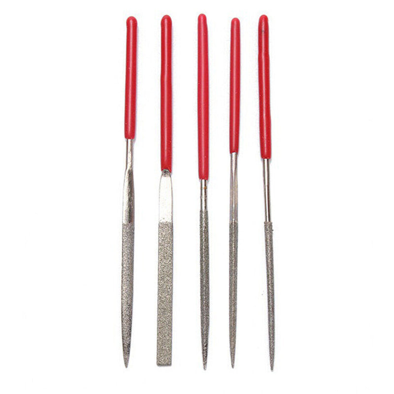5pcs Needle Files Set for Metal Glass Stone Jewelry Wood Carving Polishing Newly