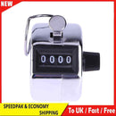 Digital Hand Tally Counter 4 Digit Number Manual Counting Golf Clicker