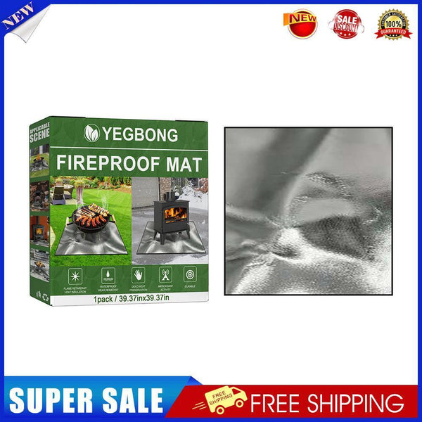 Outdoor Camping Fireproof Ember Mat Fire Pit Grill Stove Blanket Protectors