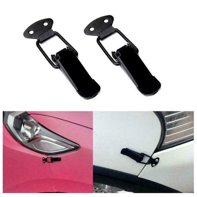 1Pair Car Bumper Trunk Fender Hatch Lids Quick Release Kit black Fastener C1N4