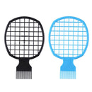 Double End Hair Twist Comb Pro Curly Afro Dirty Braid Twisted Tool (Blue)
