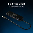 5"" 1 USB C HUB Type C to Multi Port USB TF Card Reader OTG Adapter Splitter