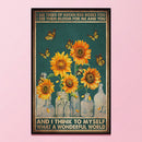 11CT Full Embroidery Sunflower Cotton Print Cross Stitch Kits Home Decoration
