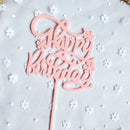 Wedding Decoration Acrylic Decor Cake Topper Party Supplies Happy Birthday