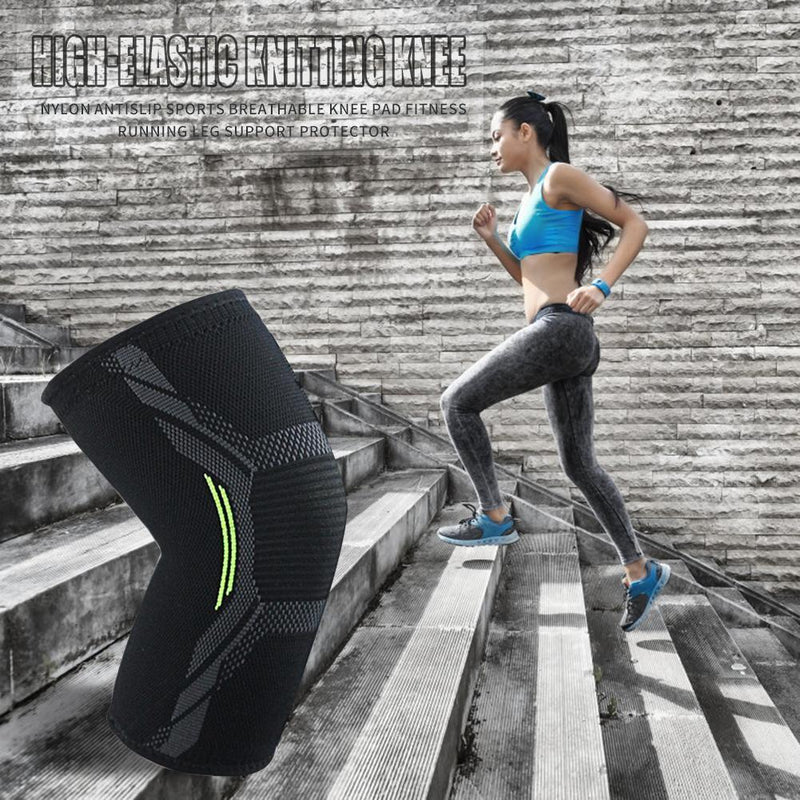 Elastic Nylon Breathable Knee Pads Fitness Running Cycling Knee Support Bra
