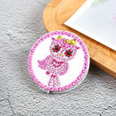 Portable DIY Special Shaped Diamond Painting Makeup Mirror (Night Bird)
