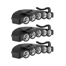 5-LED Flash Fishing Camping Headlamp Cap Brim Lamp Headlight Hat Clip Lights