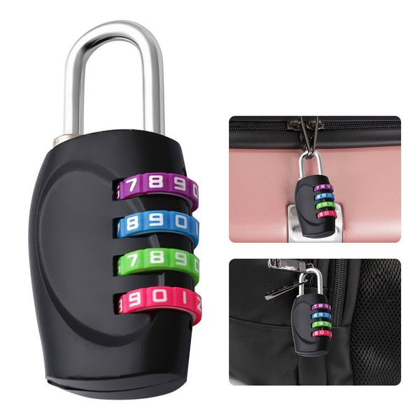 Window Door Combination Padlock 4-digit Number Password Lock Color Padlock