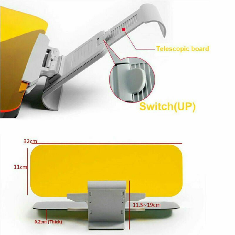 Car Sunshade Sun Visor Anti-dazzle Goggles Clip-on Driving Vehicle Shield