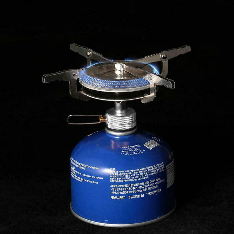 Mini Camping Stove Gas Jet Burner Portable Foldable Outdoor Heater Picnic G9F0